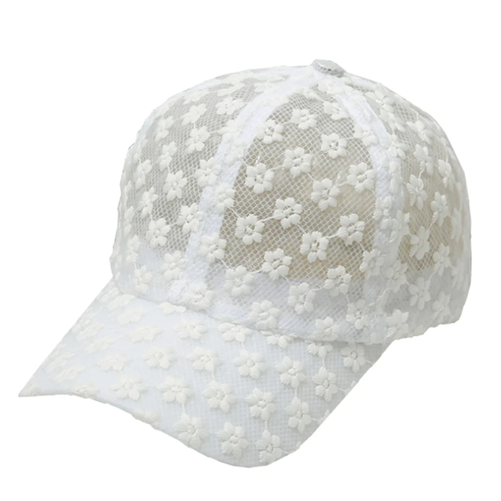 Baseball Cap Structured - Breathable Lace Hollow Summer Women Baseball