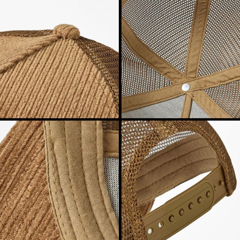 Corduroy Mesh Sport Cap Custom - Corduroy Cap 5 Panel avaliação e preço