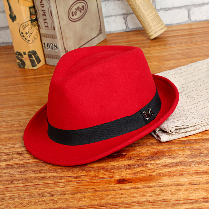2025 Men Winter Thick Warm Fel - Fedora Hat Wool avaliação e preço