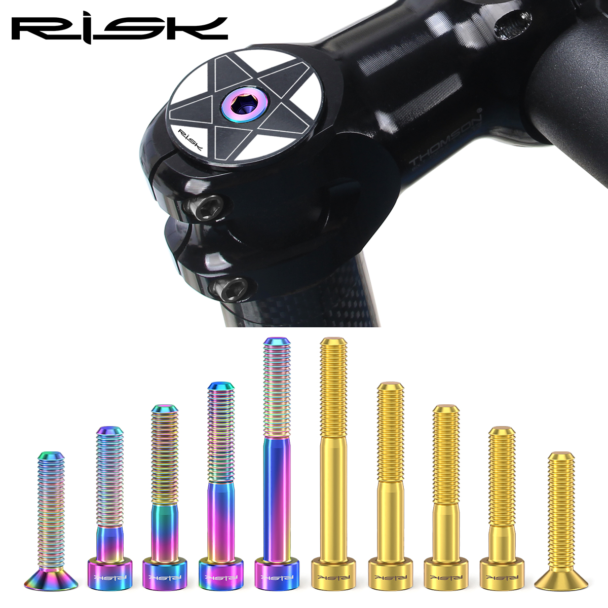 RISK 1pc Bicycle Titanium Allo - Snapback Hat Flat avaliação e preço
