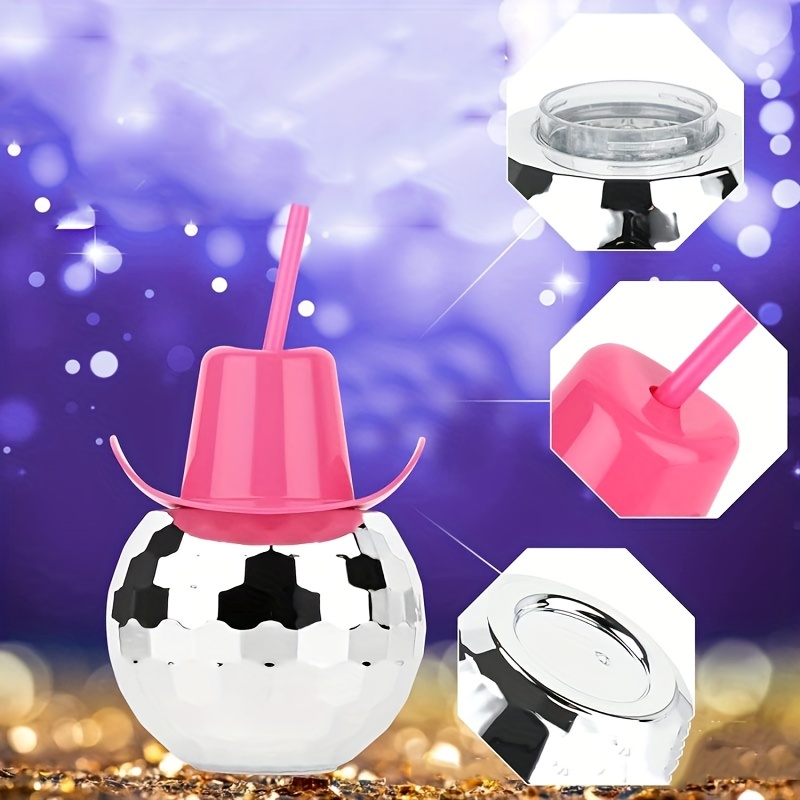 Disco Ball Cowboy Hat Tumbler  - Cowboy Hat Straw avaliação e preço