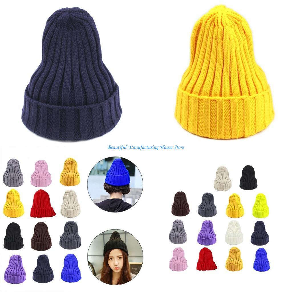 E56A Unisex Winter Ribbed Knit - Beanie Cuffed Knit avaliação e preço