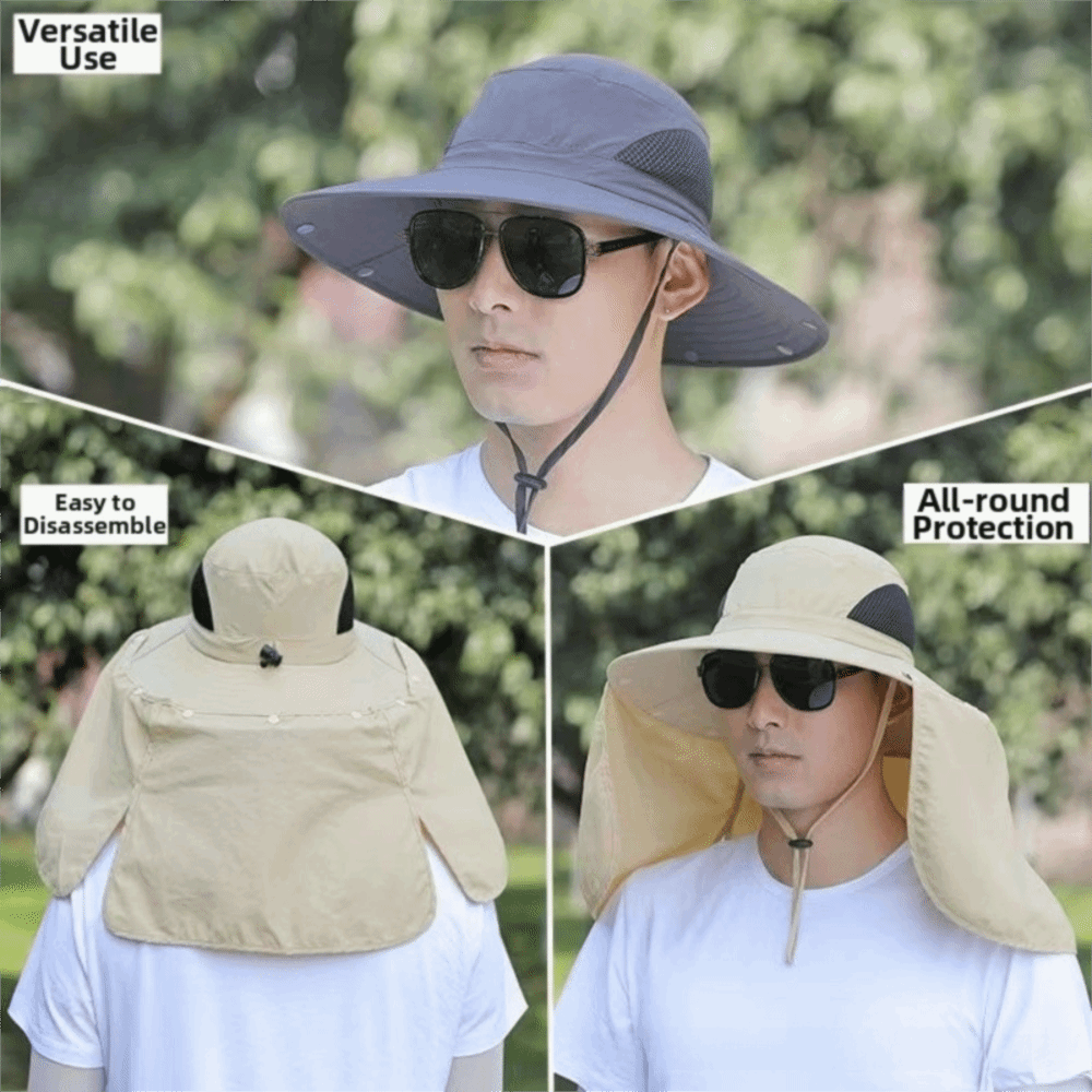 Fashion Cloth Men Sun Hat Big  - Bucket Hat Cotton avaliação e preço