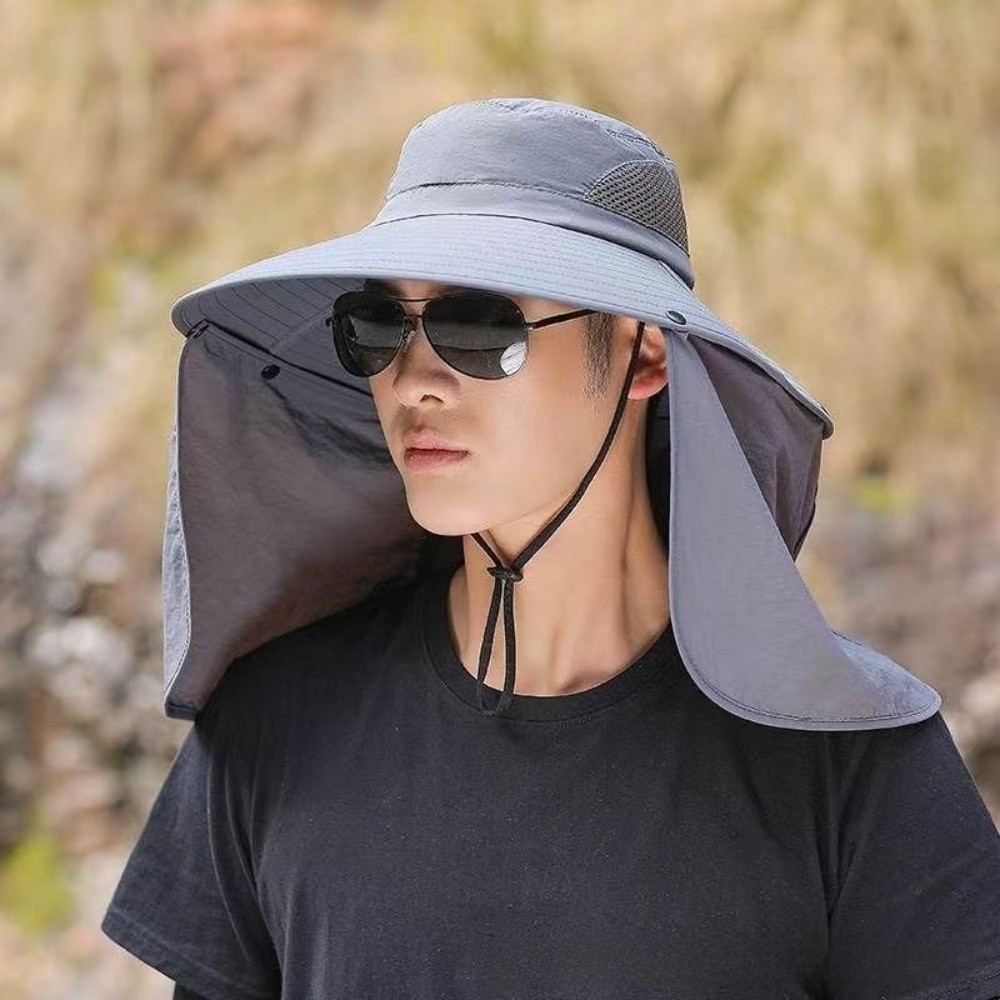Fashion Cloth Men Sun Hat Big  - Bucket Hat Cotton avaliação e preço