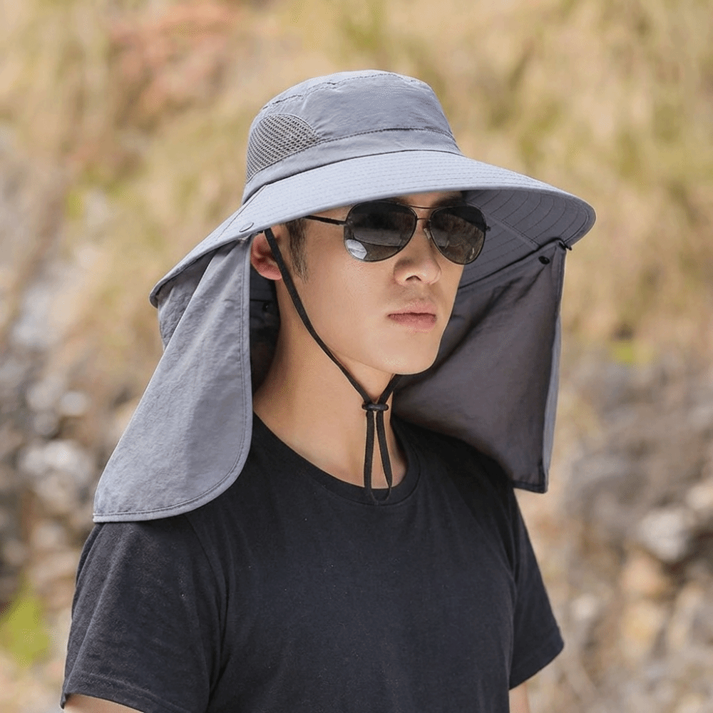 Fashion Cloth Men Sun Hat Big  - Bucket Hat Cotton avaliação e preço