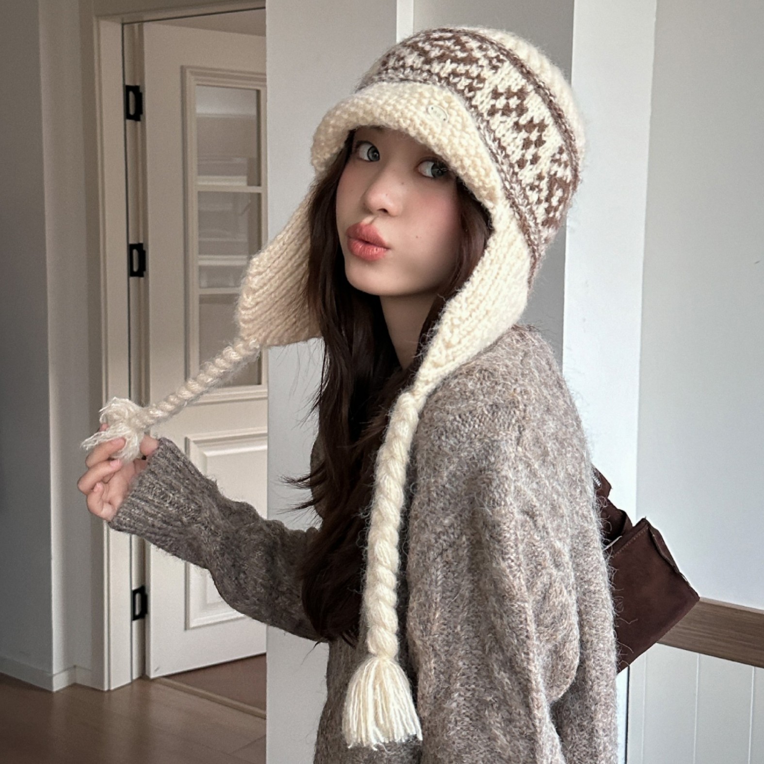 Winter Fair Isle Vintage Trapp - Trapper Hat Ear Flap avaliação e preço