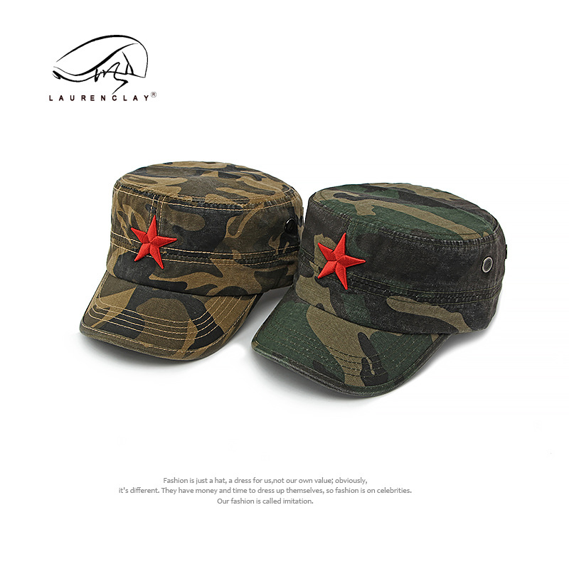 Men's Camouflage Flat Top Base - Dad Hat Cotton avaliação e preço