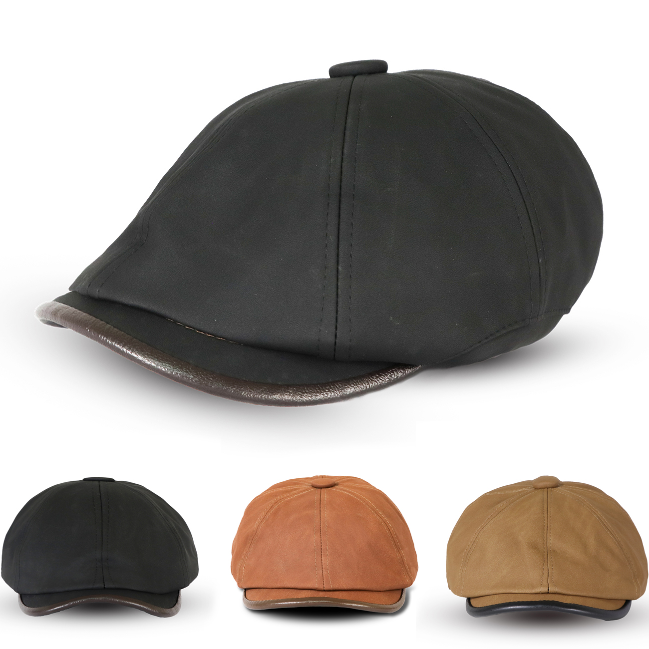 Men's Octagonal Newsboy Hat Wa - Newsboy Cap Ivy avaliação e preço