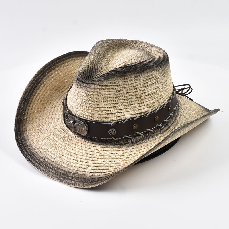 Summer Western Cowboy Straw Ha - Cowboy Hat Straw avaliação e preço