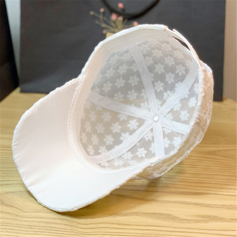 Breathable Lace Hollow Summer  - Baseball Cap Structured avaliação e preço