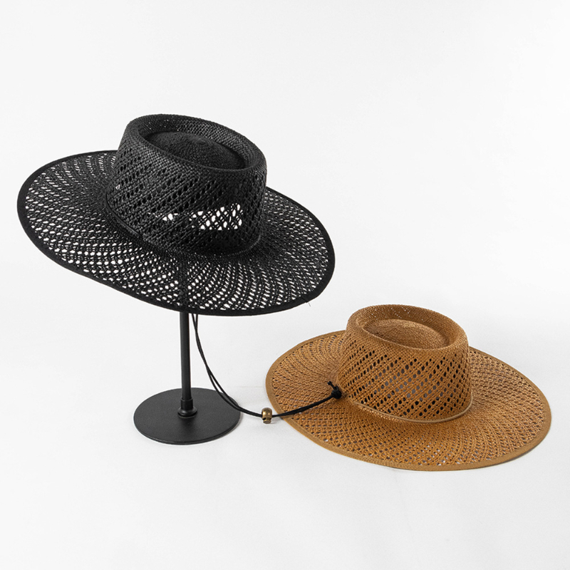 New Hand Woven Hollow Circular - Cowboy Hat Straw avaliação e preço