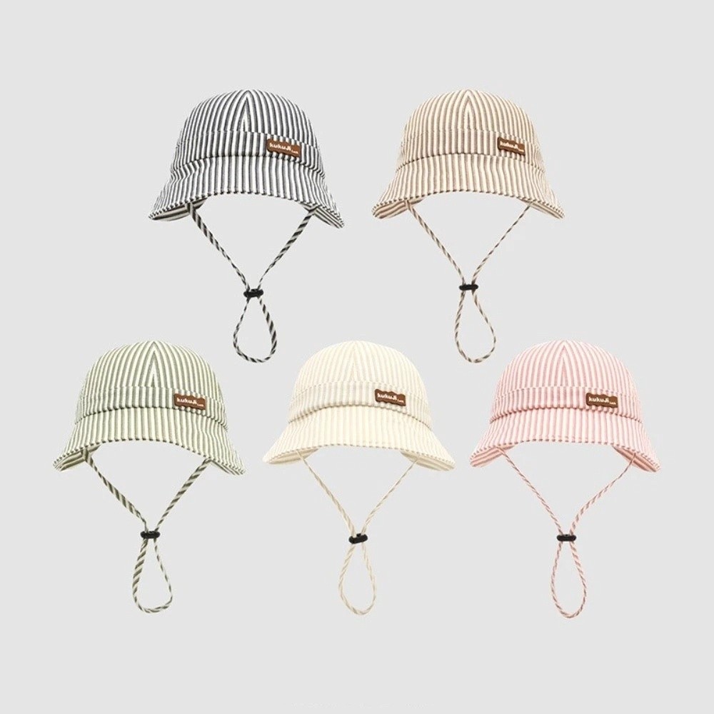 New Striped Baby Bucket Hat Ad - Bucket Hat Cotton avaliação e preço