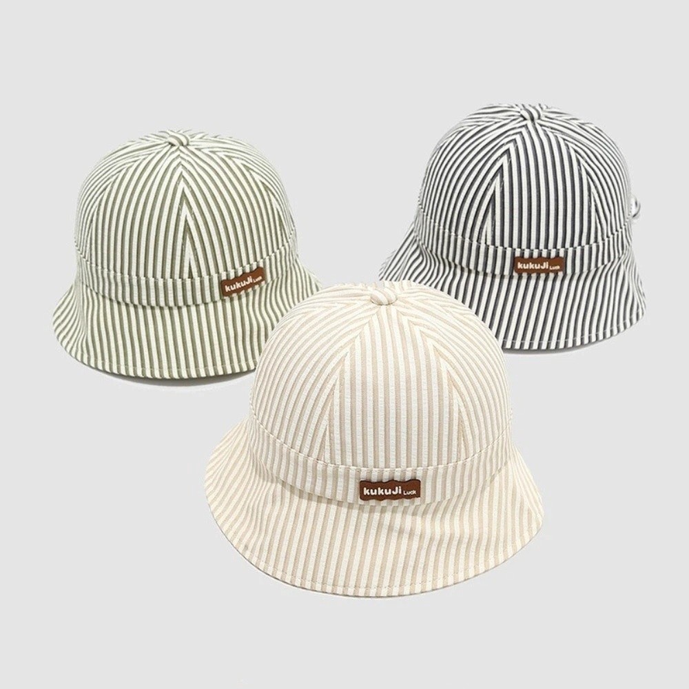 New Striped Baby Bucket Hat Ad - Bucket Hat Cotton avaliação e preço