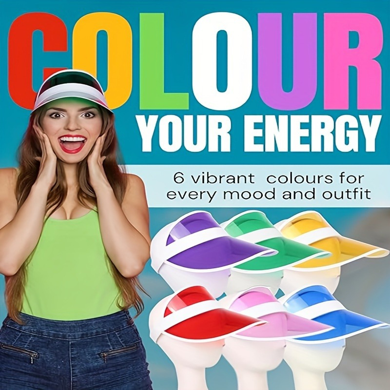 1PC Sun Visor Hat for Women, C - Sun Hat Wide Brim avaliação e preço