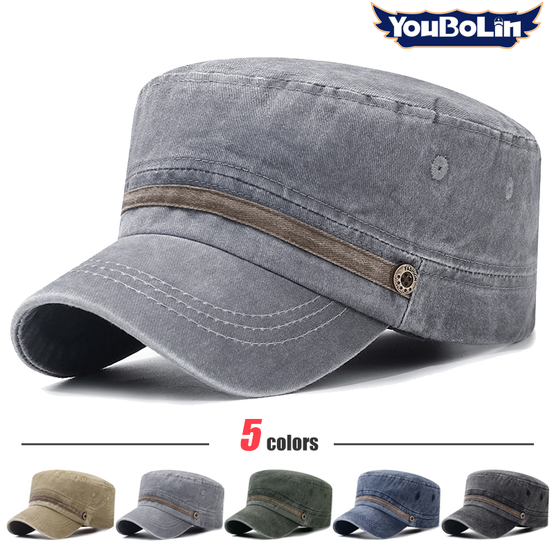 Washed hat, old cotton flat ha - Dad Hat Cotton avaliação e preço
