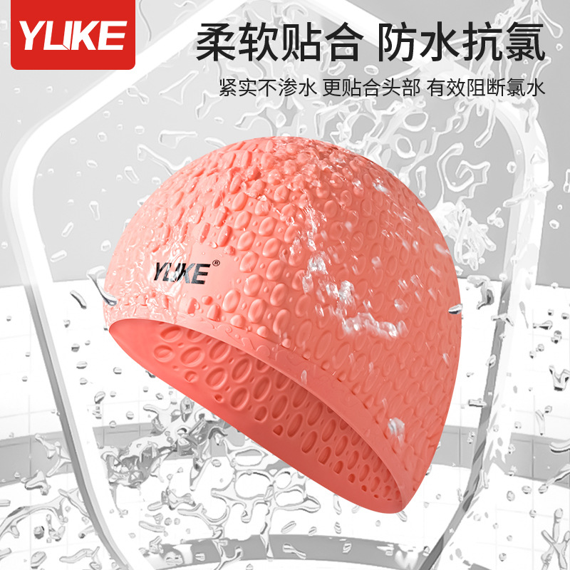 3D Ergonomic Design Ear Pocket - Swim Hat Silicone avaliação e preço