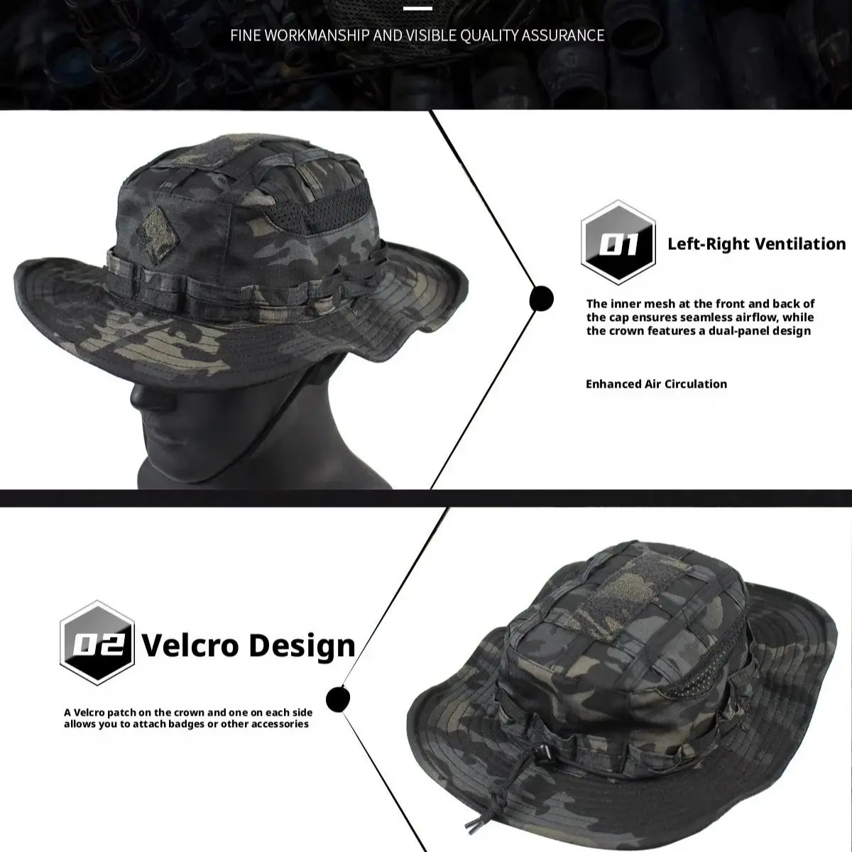 Milspec Tactical Boonie Hat, M - Boonie Hat Tactical avaliação e preço