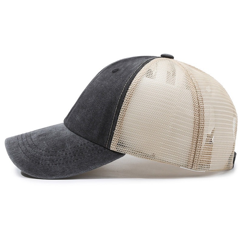 Custom Logo Washed Mesh Cap Br - Visor Sun Hat avaliação e preço