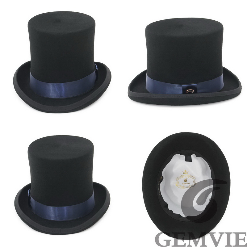 GEMVIE 17cm 100% Wool Felt Top - Fedora Hat Wool avaliação e preço