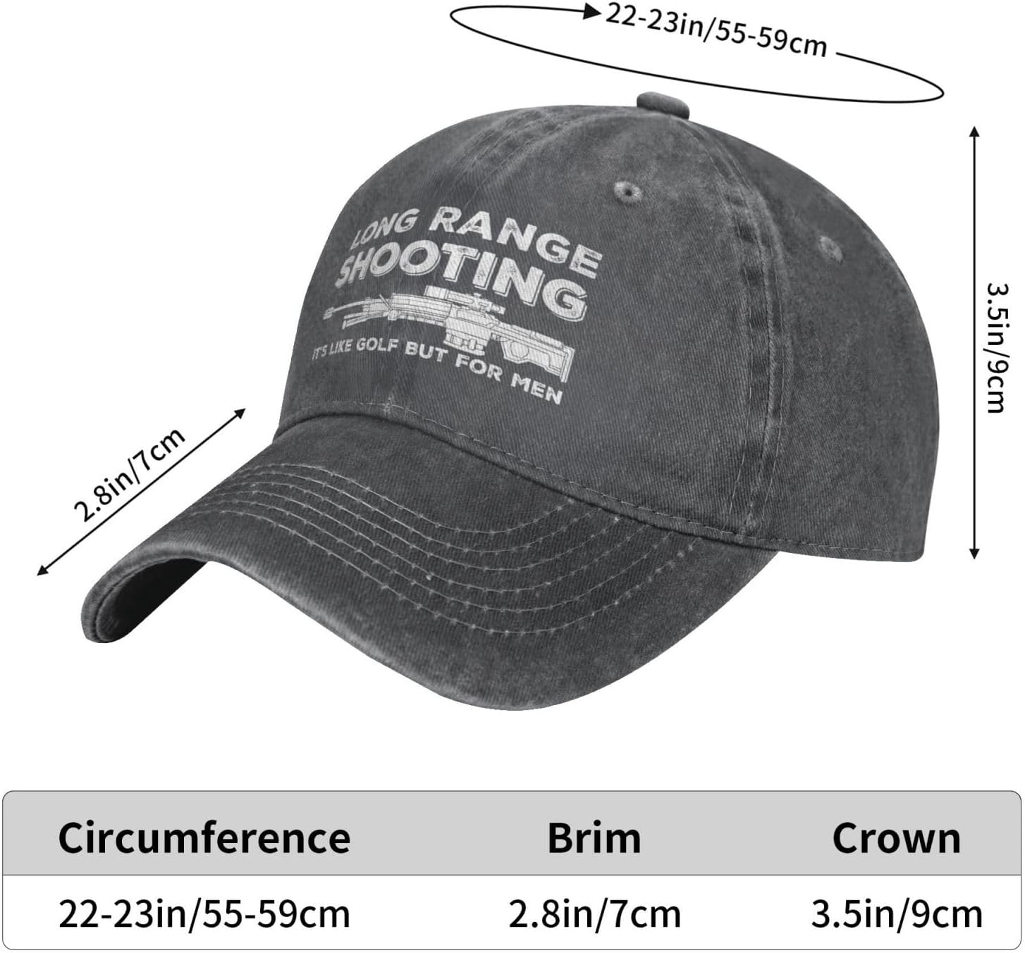 Funny Hat Long Ranges Shooting - Golf Cap Dad avaliação e preço