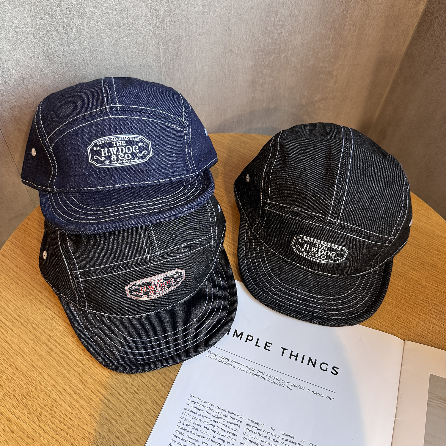 5 Panel Baseball Cap Denim Cot - Corduroy Cap 5 Panel avaliação e preço