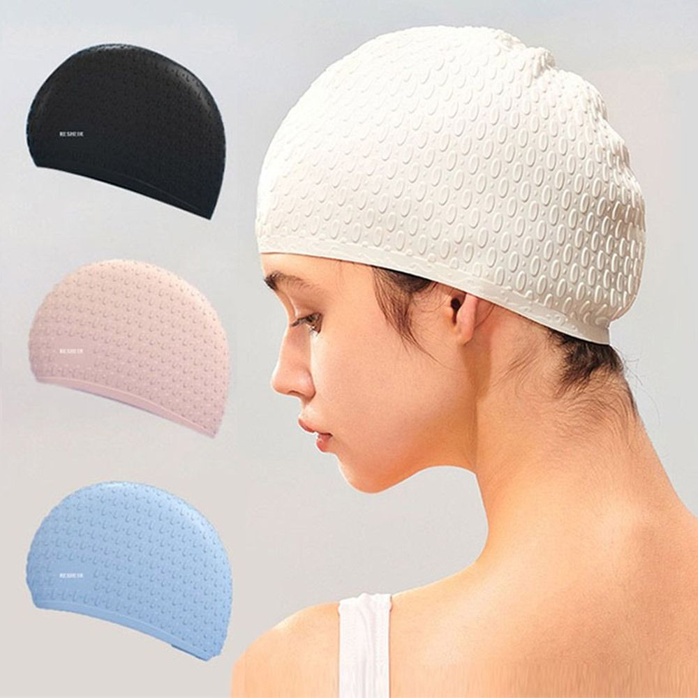 Elastic Summer Swimming Cap Wa - Swim Hat Silicone avaliação e preço