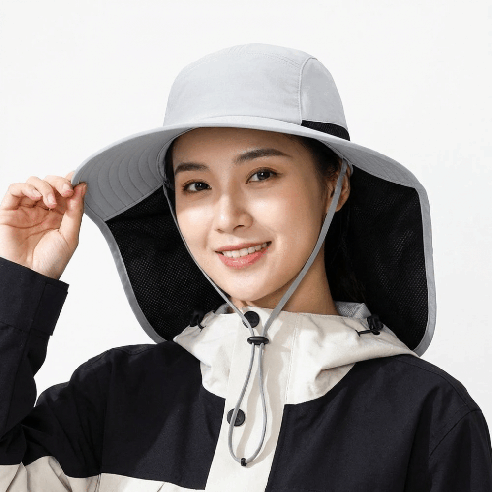 Simple Wide Brim Outdoor Sun H - Bucket Hat Cotton avaliação e preço