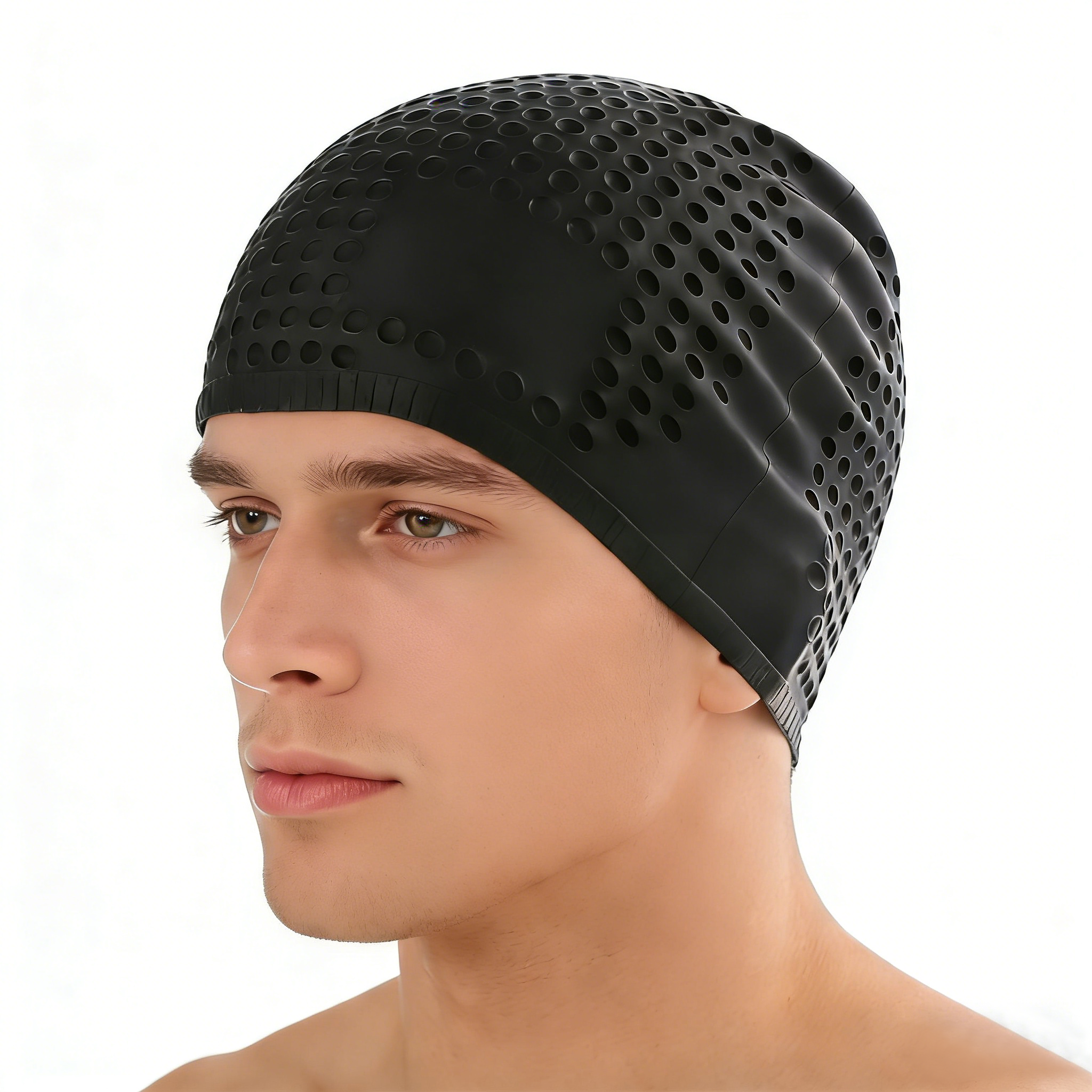 Silicone Swimming Cap Large Ba - Swim Hat Silicone avaliação e preço