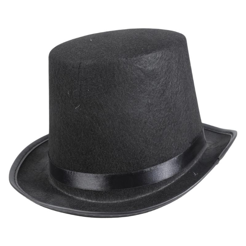 Retro Top Hat Magician Costume - Fedora Hat Wool avaliação e preço