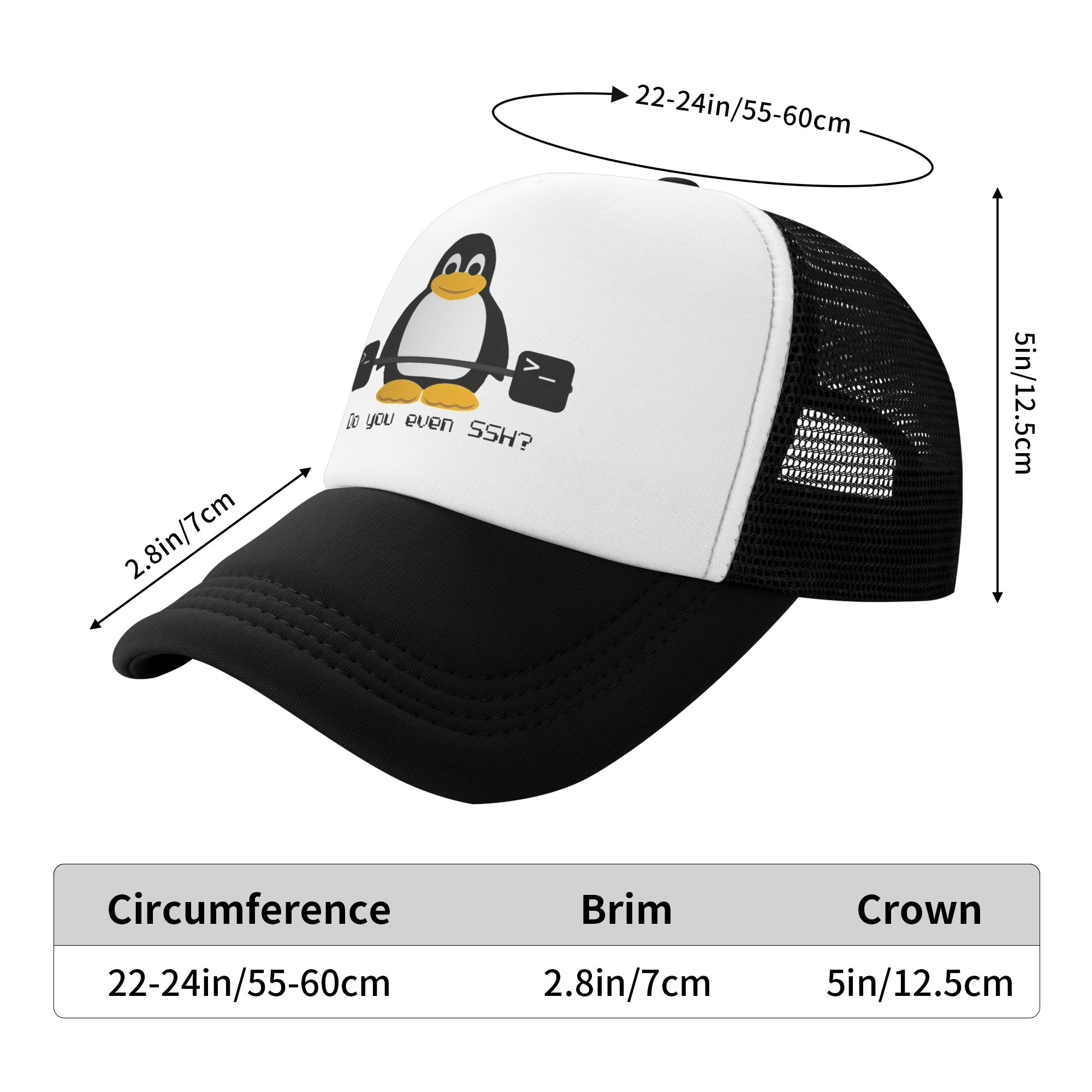Do You Even Ssh  Mesh Sun Hats - Trucker Cap Mesh avaliação e preço