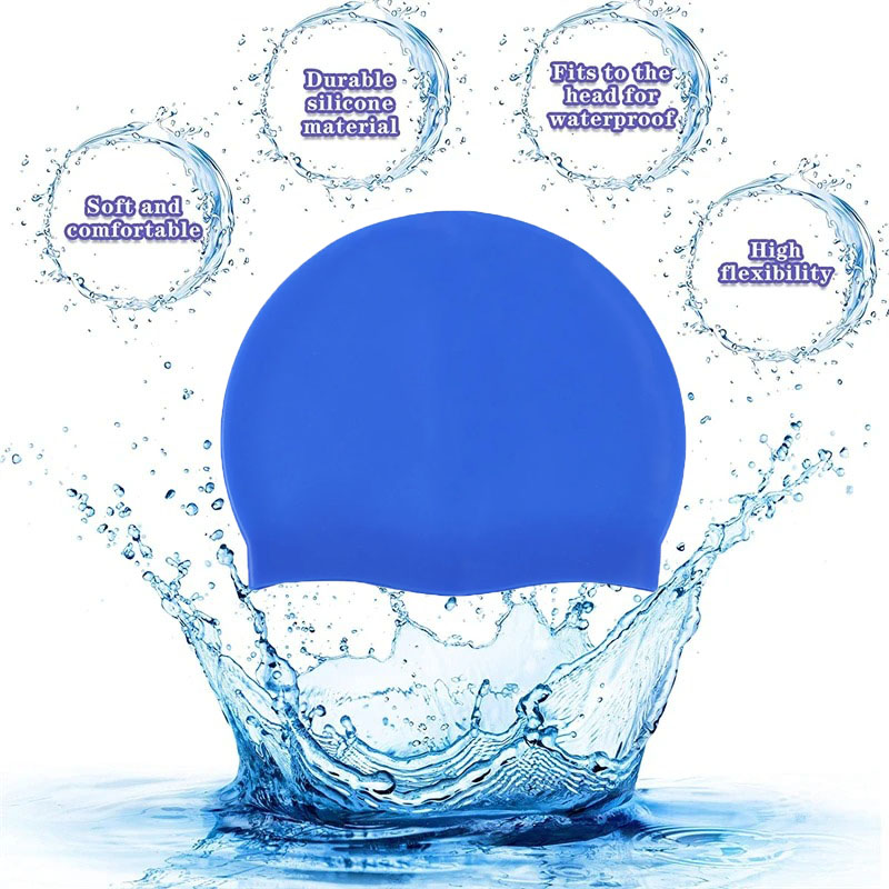 Waterproof Silicone Swim Caps  - Swim Hat Silicone avaliação e preço