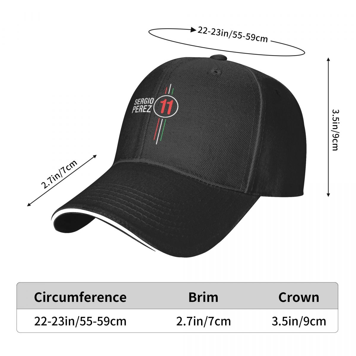 Sergio Perez F1 Car Racing Was - Golf Cap Dad avaliação e preço