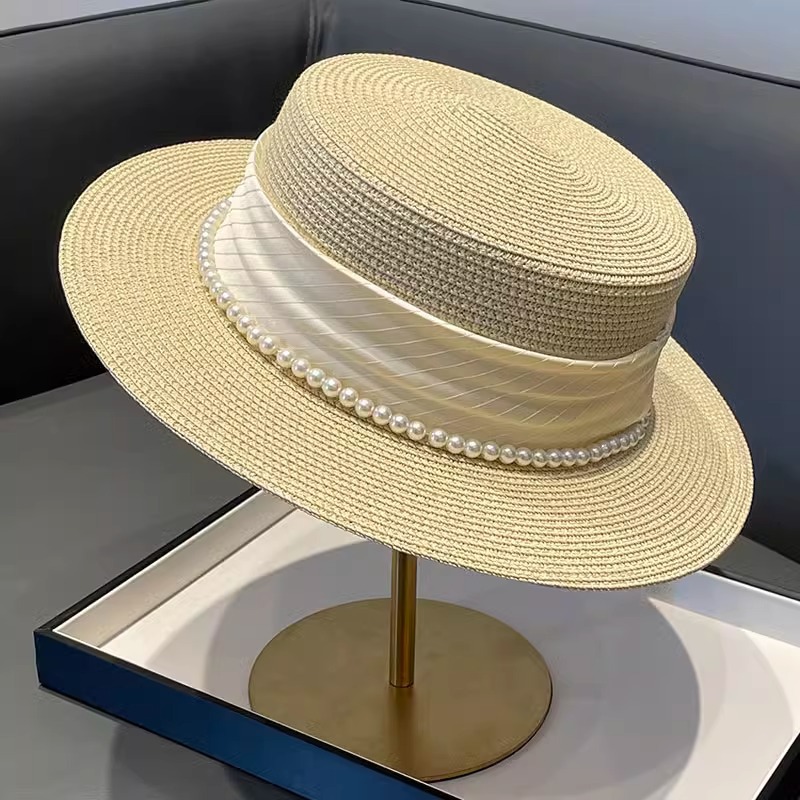 2025 New Style Hat Retro Flat  - Sun Hat Wide Brim avaliação e preço