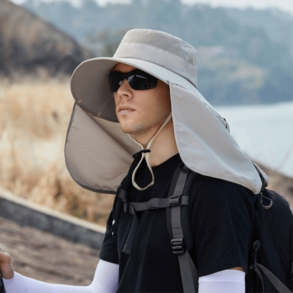Fashion Cloth Men Sun Hat Big  - Bucket Hat Cotton avaliação e preço