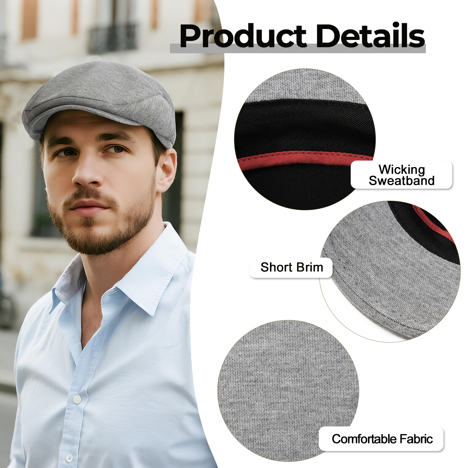 JGAGOUL Classic Newsboy Cap fo - Newsboy Cap Ivy avaliação e preço