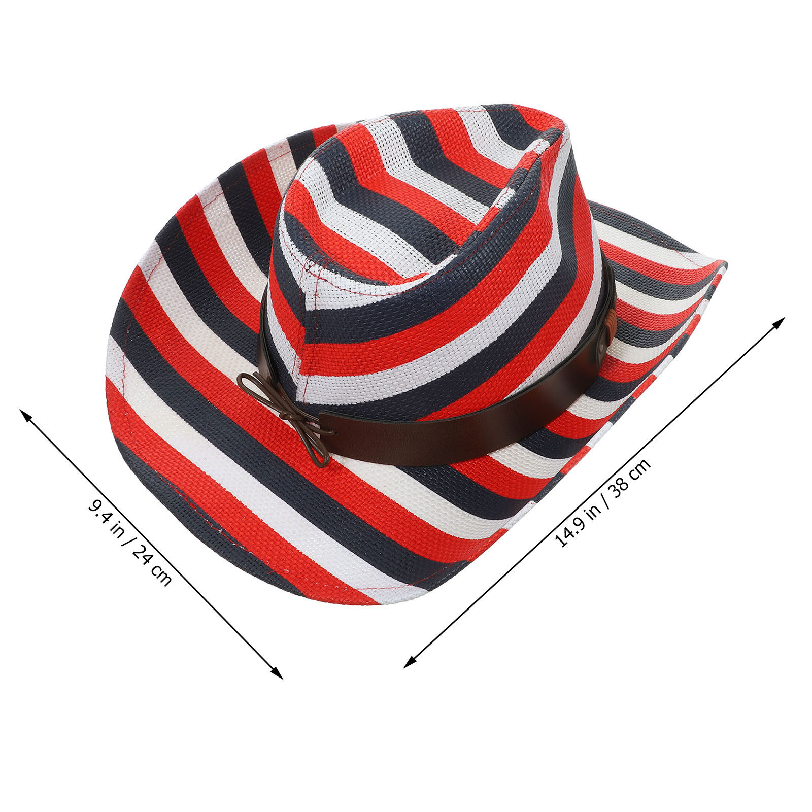 Cowboy Hat Western Style Fashi - Sun Hat Wide Brim avaliação e preço