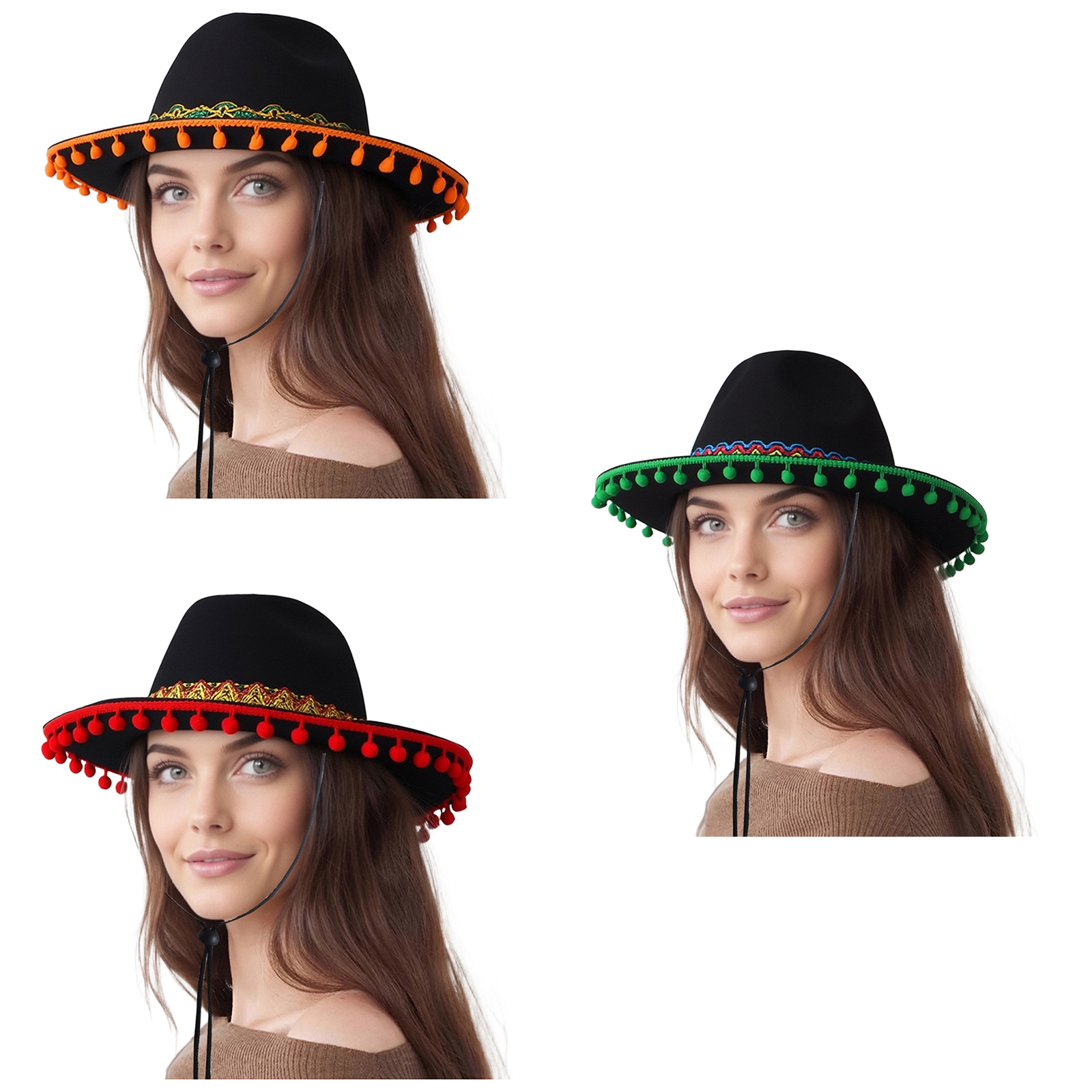 Carnival Party Mexican Hat Wid - Sun Hat Wide Brim avaliação e preço