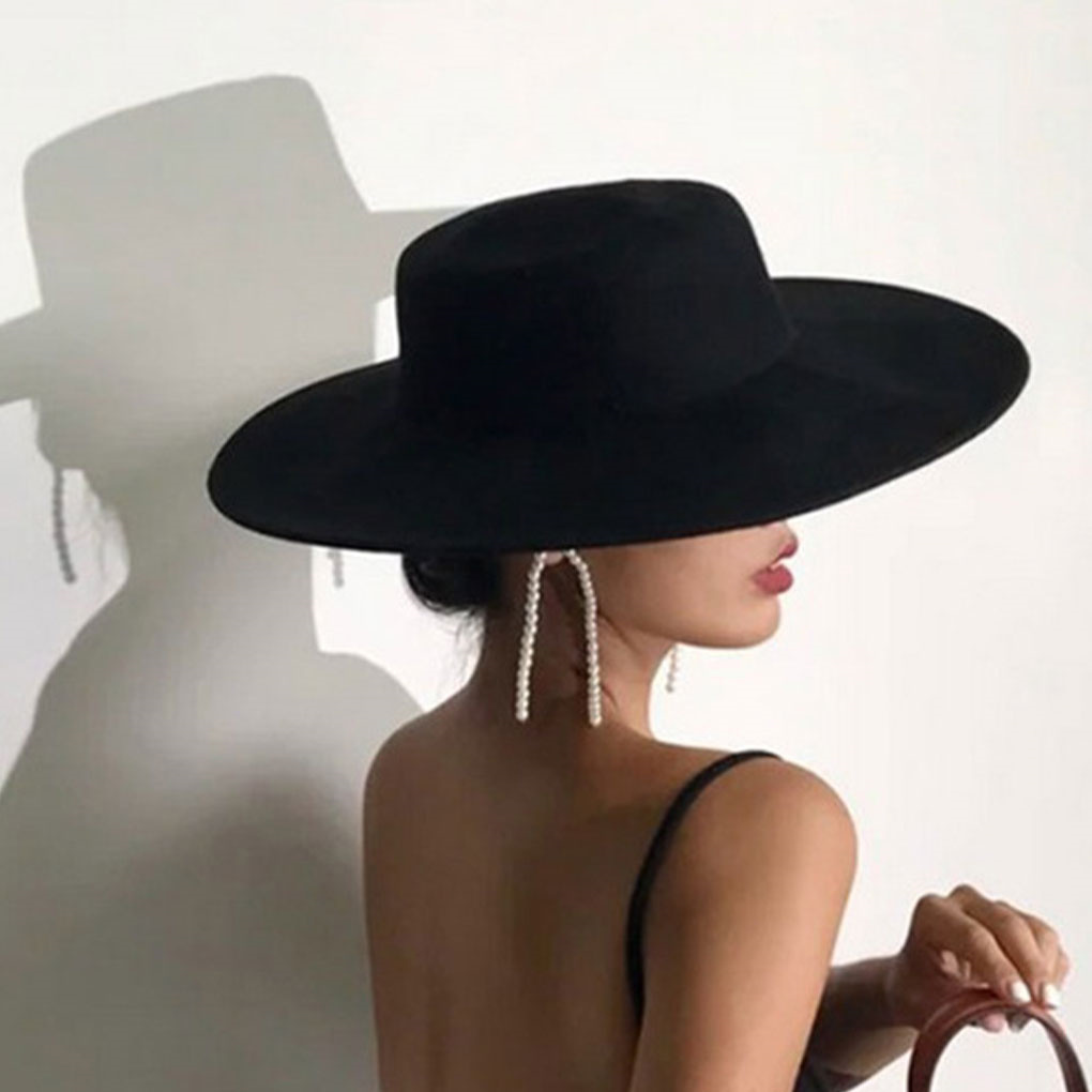 French Ladies Fedoras Top Bow  - Fedora Hat Wool avaliação e preço