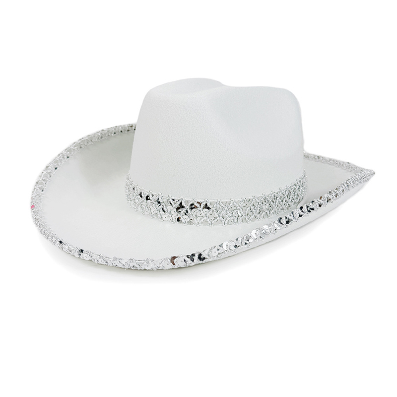 Women Men Sequin Cowgirl Hat S - Sun Hat Wide Brim avaliação e preço