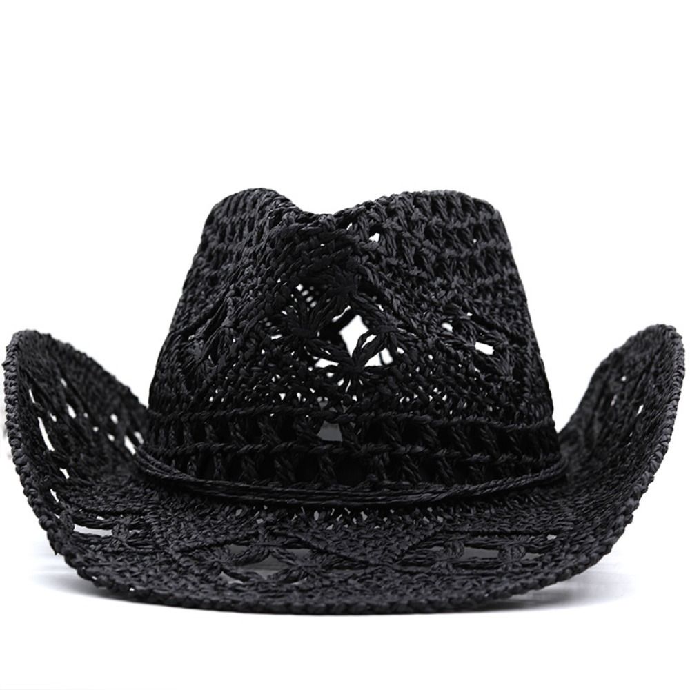 Vintage Wide Brim Hollow Straw - Cowboy Hat Straw avaliação e preço