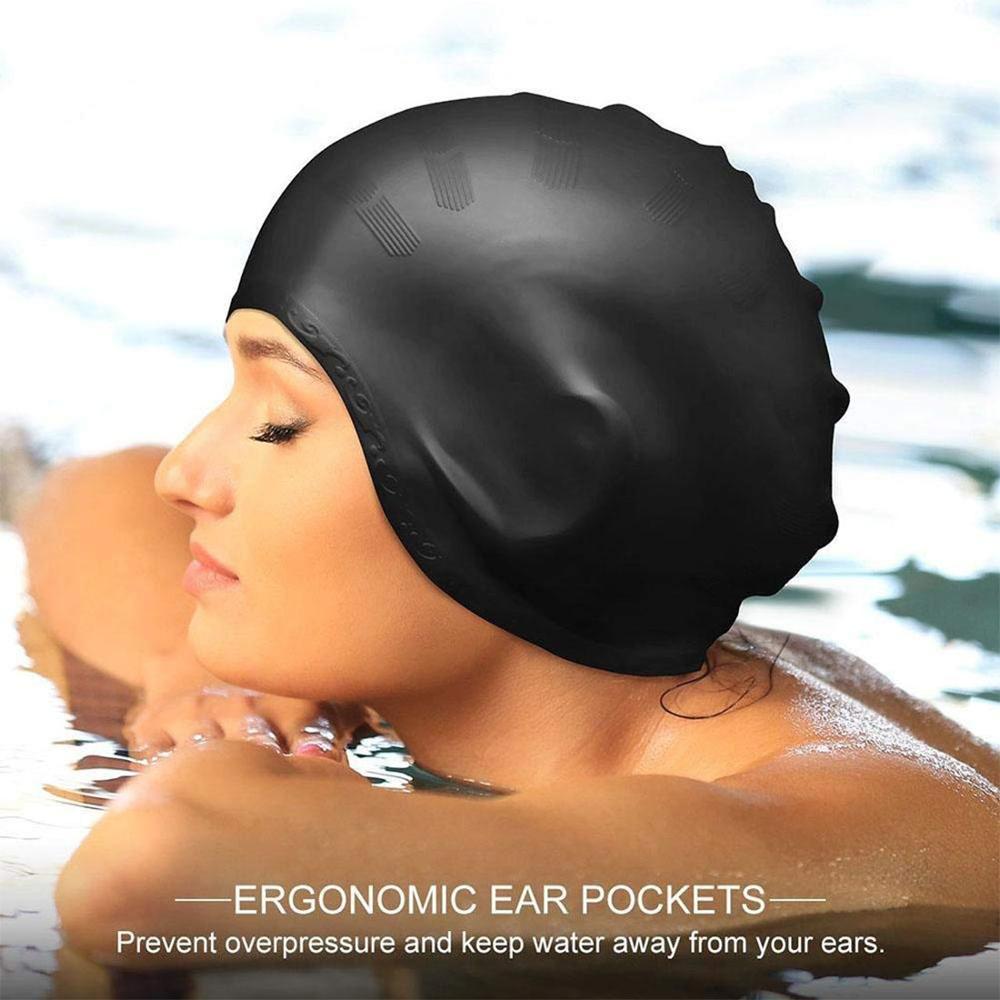 Adults High Elastic Swimming C - Swim Hat Silicone avaliação e preço