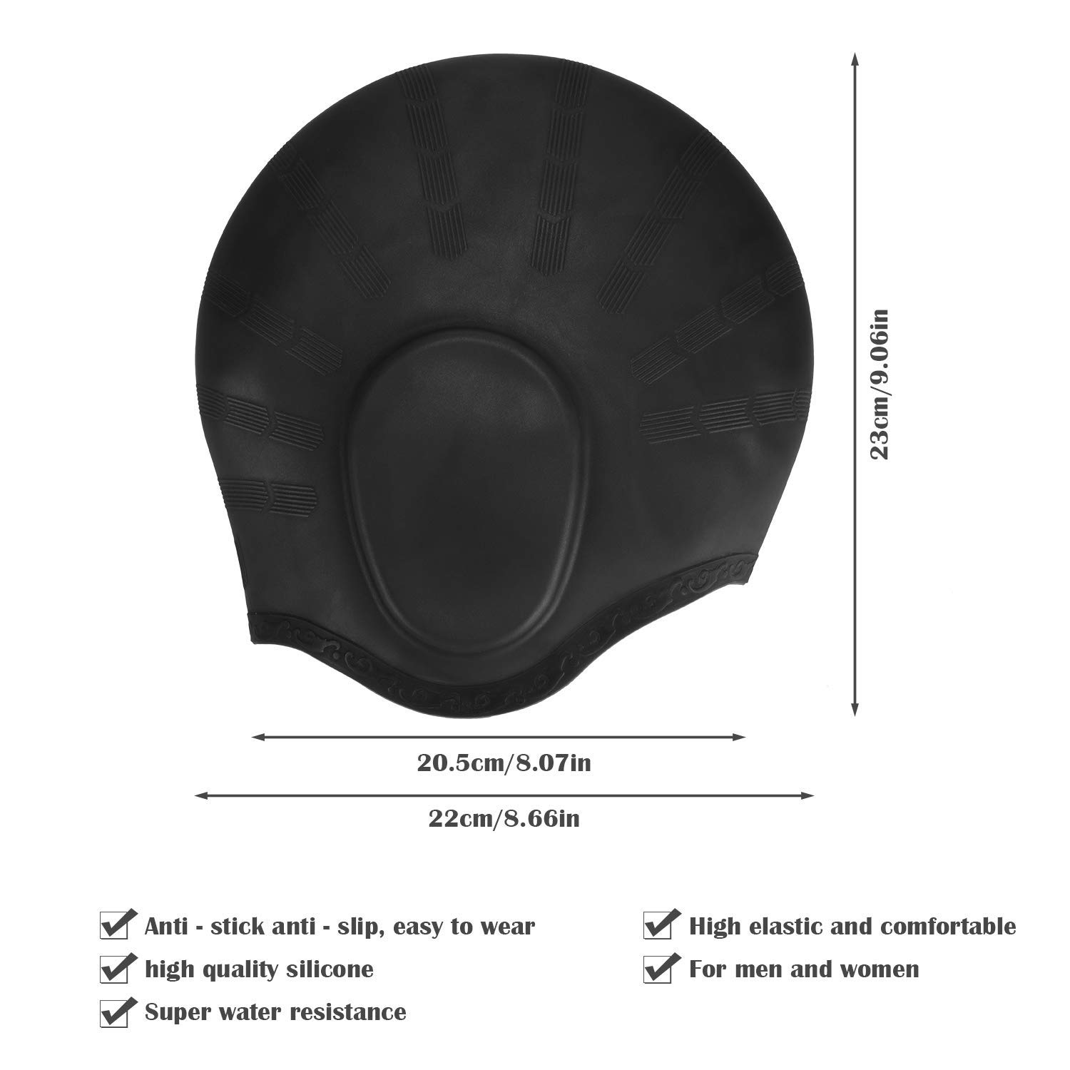 Adults High Elastic Swimming C - Swim Hat Silicone avaliação e preço
