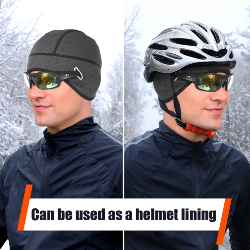 Winter Cycling Warm Cap MTB He - Skull Cap Helmet Liner avaliação e preço