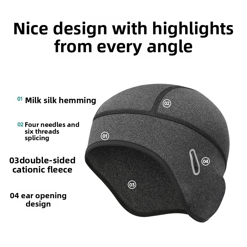 Winter Cycling Warm Cap MTB He - Skull Cap Helmet Liner avaliação e preço