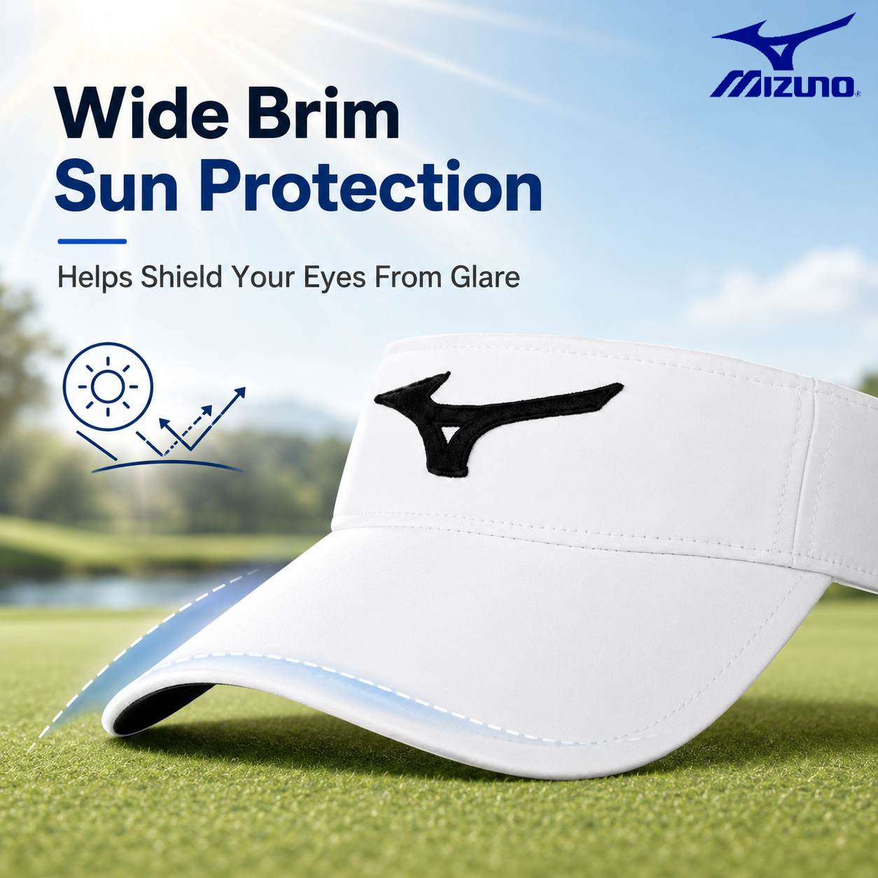 Mizuno Mens Golf Cap Hollow To - Running Cap Lightweight avaliação e preço