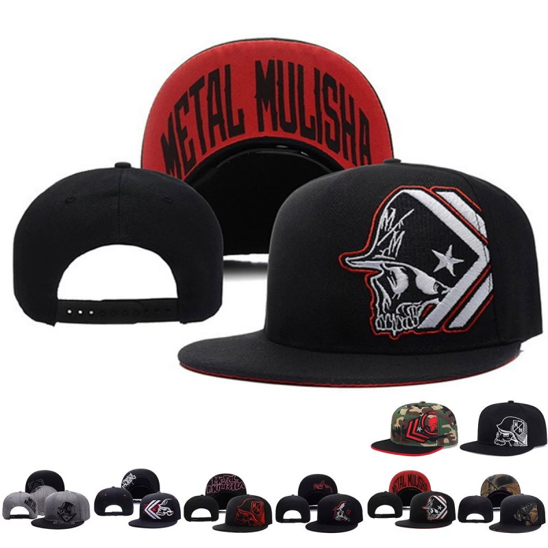 Unisex Skeleton Embroidery Bas - Snapback Hat Flat avaliação e preço