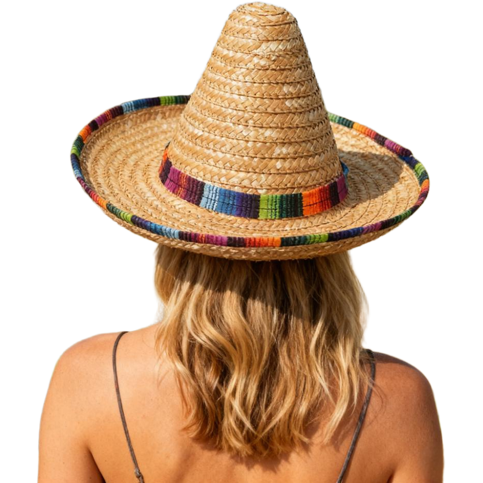 Mexican Straw Hat Carnival Wid - Sun Hat Wide Brim avaliação e preço