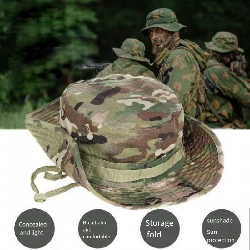 Tactical Camouflage Fishing Ca - Boonie Hat Tactical avaliação e preço