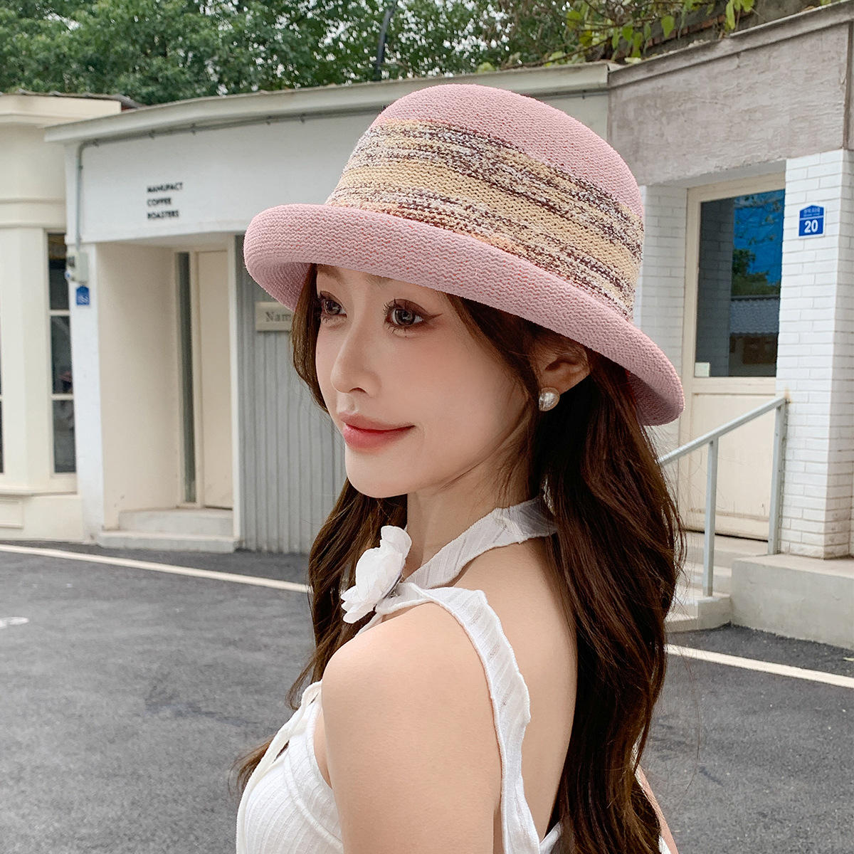 Straw  Fedora Hat  Bowler hat  - Fedora Hat Wool avaliação e preço
