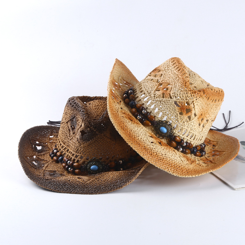 Spring and summer Spanish retr - Cowboy Hat Straw avaliação e preço